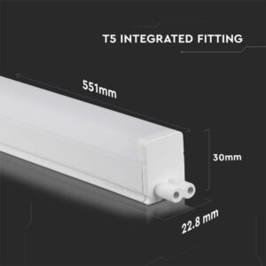 LED Φωτιστικό Πάγκου/Κουζίνας με Διακόπτη T5 60cm 7W V-TAC PRO Samsung Chip 700lm Ψυχρό Λευκό 6400K – 21694