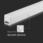 LED Φωτιστικό Πάγκου/Κουζίνας με Διακόπτη T5 60cm 7W V-TAC PRO Samsung Chip 700lm Ψυχρό Λευκό 6400K – 21694