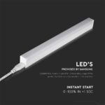 LED Φωτιστικό Πάγκου/Κουζίνας με Διακόπτη T5 60cm 7W V-TAC PRO Samsung Chip 700lm Ψυχρό Λευκό 6400K – 21694