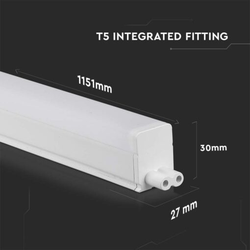 LED Φωτιστικό Πάγκου/Κουζίνας με Διακόπτη T5 120cm 16W V-TAC PRO Samsung Chip 1600lm 160° Θερμό   3000K – 21695