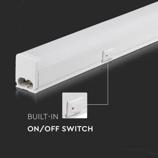 LED Φωτιστικό Πάγκου/Κουζίνας με Διακόπτη T5 120cm 16W V-TAC PRO Samsung Chip 1600lm 160° Θερμό   3000K – 21695