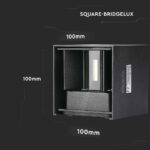 LED Φωτιστικό Τοίχου Up-Down 5W V-TAC Μαύρο Αδιάβροχο IP65 Θερμό 3000Κ – 217078