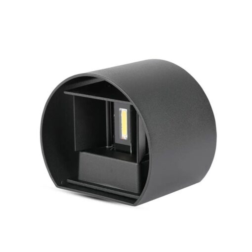 LED απλίκα 5W στρογγυλή μαύρο σώμα 3000K θερμό λευκό IP65 V-TAC – 217081