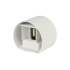 LED επιτοίχιο φωτιστικό 5W στρογγυλό λευκό σώμα 3000K θερμό λευκό V-TAC – 217082