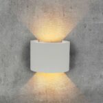 Αρχιτεκτονικό Φωτιστικό Τοίχου Up-Down LED 5W Γκρι Στρογγυλό IP65 4000K με Ρυθμιζόμενη Δέσμη V-TAC – 217092