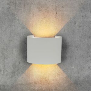 Αρχιτεκτονικό Φωτιστικό Τοίχου Up-Down LED 5W Γκρι Στρογγυλό IP65 4000K με Ρυθμιζόμενη Δέσμη V-TAC – 217092