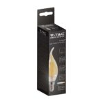 LED Λάμπα E14 4W Φλόγα Filament V-TAC Θερμό 2200K – 217114