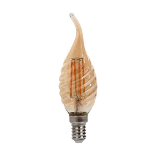 LED Λάμπα E14 4W Φλόγα Filament V-TAC Θερμό 2200K – 217116