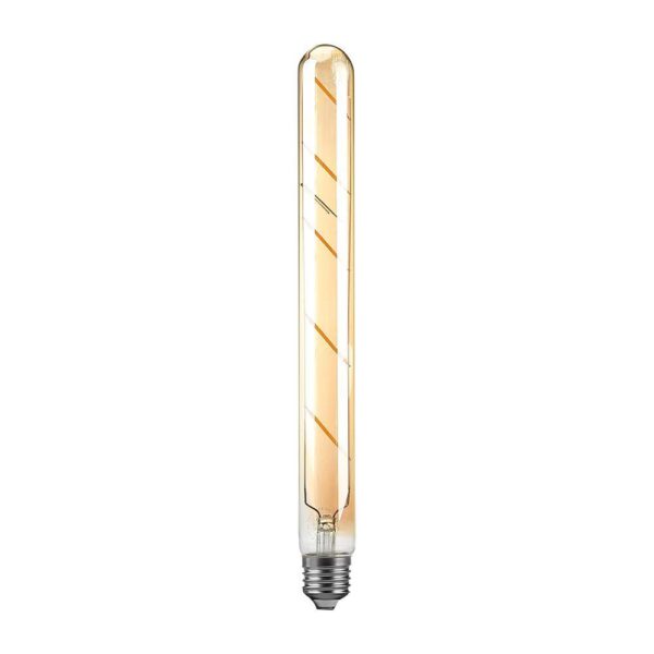LED Λάμπα E27 T30 30cm 5W Filament Amber V-TAC 300° 500lm Θερμό Λευκό 2200Κ – 217142