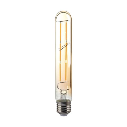 LED Λάμπα E27 T30 Σωληνωτή 6W Filament Amber Cover V-TAC 2200K – 217143