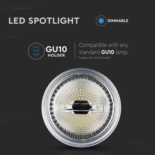 LED Λάμπα AR111 GU10 12W V-TAC Θερμό Λευκό 3000K – 217235