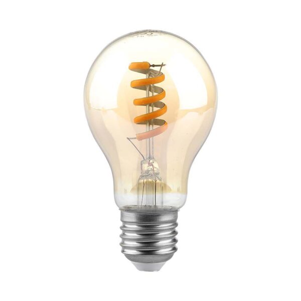 Λάμπα LED E27 A60 Filament 4W θερμό λευκό 1800K γυαλί amber V-TAC – 217335