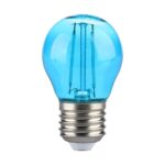 LED Λάμπα – 2W Filament E27 G45 Blue V-TAC – 217412