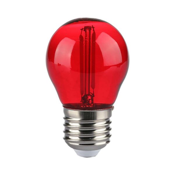 LED Λάμπα – 2W Filament E27 G45 Κόκκινο V-TAC – 217413