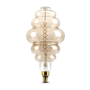 LED Λάμπα E27 S200 39cm 8W Dimmable Filament Smoky V-TAC 300° 500lm Θερμό 1800Κ – 217465