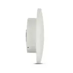 LED Φωτιστικό Τοίχου Λευκό 8W V-TAC  IP65 360° 1280lm Φυσικό Λευκό 4000K – 217527