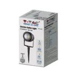 Φωτιστικό Κήπου Καρφί LED 12W Μαύρο V-TAC Αδιάβροχο IP65 Φυσικό 4000K – 217545