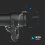 Φωτιστικό Κήπου Καρφί LED 12W Μαύρο V-TAC Αδιάβροχο IP65 Φυσικό 4000K – 217545