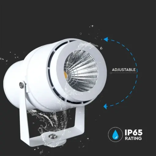 Φωτιστικό Κήπου Καρφί LED 12W Λευκό V-TAC Αδιάβροχο IP65 Θερμό 3000K – 217547