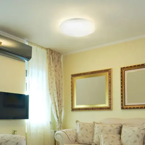 LED πλαφονιέρα 12W στρογγυλή, 3 σε 1 φωτισμός (Ψυχρό, Φυσικό & Θερμό λευκό), σε Λευκό σώμα V-TAC – 217603
