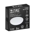 LED Πλαφονιέρα 18W Στρογγυλή 3 σε 1 CCT Φωτισμός Λευκό Σώμα V-TAC – 217605