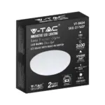LED Πλαφονιέρα 24W Στρογγυλή 3 σε 1 Φωτισμός CCT Λευκό Σώμα V-TAC – 217607