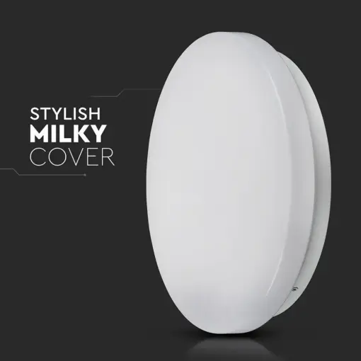 LED Πλαφονιέρα 24W Στρογγυλή 3 σε 1 Φωτισμός CCT Λευκό Σώμα V-TAC – 217607