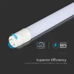 LED Λάμπα T8 G13 60cm 7.5W V-TAC Samsung Chip Rotable 850lm 160° Φυσικό   4000K – 21686