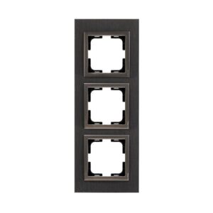 ΠΛΑΙΣΙΟ 3 ΘΕΣΕΩΝ ΑΛΟΥΜΙΝΙΟ ΜΑΥΡΟ EUROLAMP – 152-10872