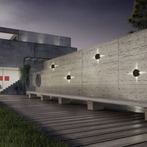 Φωτιστικό Τοίχου Αρχιτεκτονικού Φωτισμού 4W LED Μαύρο 3000K IP65 V-TAC – 218215