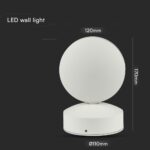 Φωτιστικό Τοίχου Αρχιτεκτονικό με Δέσμη 7W LED Λευκό σώμα 3000K IP65 V-TAC – 218217