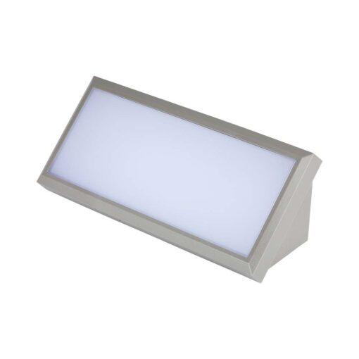 LED Φωτιστικό Απλίκα Γωνία 12W V-TAC Γκρι IP65 Θερμό 3000Κ – 218233