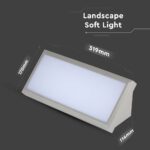 Aπλίκα Τοίχου γωνία LED 20W 6400K IP65 Γκρι Χρώματος V-TAC – 8238