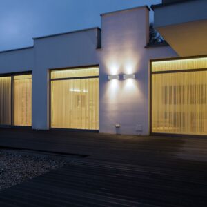 LED Φωτιστικό Απλίκα Up-Down 9W V-TAC Γκρι IP65 Θερμό 3000Κ – 218239