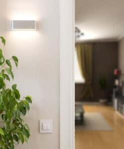 LED Φωτιστικό Απλίκα Up-Down 12W V-TAC Γκρι Αδιάβροχο IP65 Θερμό 3000Κ – 218242