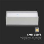 LED Φωτιστικό Απλίκα Up-Down 12W V-TAC Γκρι Αδιάβροχο IP65 Θερμό 3000Κ – 218242