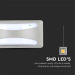 LED Φωτιστικό Απλίκα 12W V-TAC Γκρι Αδιάβροχο IP65 Ψυχρό 6400K – 218247