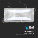 LED Φωτιστικό Απλίκα 12W V-TAC Γκρι Αδιάβροχο IP65 Ψυχρό 6400K – 218247
