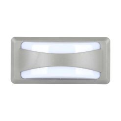 LED Φωτιστικό Απλίκα 12W V-TAC Γκρι Αδιάβροχο IP65 Φυσικό 4000K – 218246