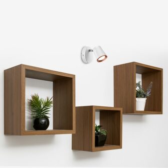 LED επιτοίχιο φωτιστικό 6W 3000K θερμό λευκό με λευκό σώμα V-TAC – 218250