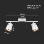 LED επιτοίχιο/οροφής φωτιστικό 12W 4000K φυσικό λευκό με λευκό σώμα V-TAC – 218256