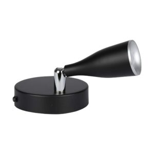 LED επιτοίχιο φωτιστικό 4.5W 4000K φυσικό λευκό με μαύρο σώμα V-TAC – 218265
