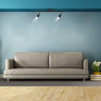 LED επιτοίχιο/οροφής φωτιστικό 9W 3000K θερμό λευκό με μαύρο σώμα V-TAC – 218269