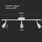 LED επιτοίχιο/οροφής φωτιστικό 13.5W 4000K φυσικό λευκό με λευκό σώμα V-TAC – 218272