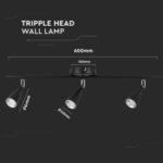 LED επιτοίχιο/οροφής φωτιστικό 13.5W 4000K φυσικό λευκό με μαύρο σώμα V-TAC – 218273