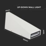 LED απλίκα 4W αρχιτεκτονικού φωτισμού 4000K φυσικό λευκό με λευκό σώμα V-TAC – 218296