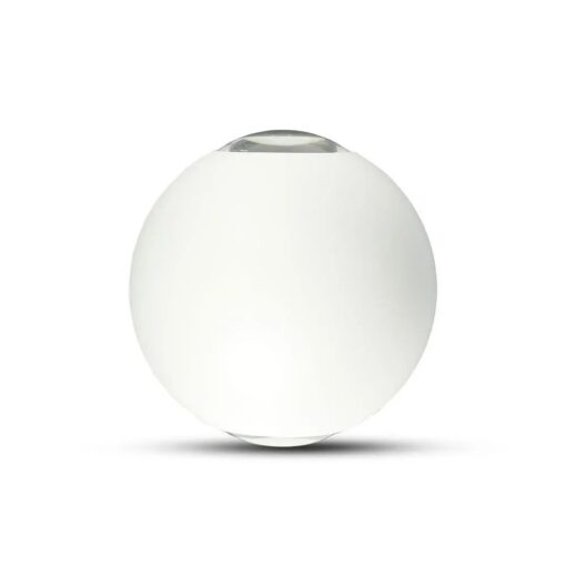 LED απλίκα 6W αρχιτεκτονικού φωτισμού 4000K φυσικό λευκό λευκό σώμα στρογγυλό V-TAC – 218302
