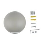 LED απλίκα 4W αρχιτεκτονικού φωτισμού 4000K φυσικό λευκό γκρι σώμα στρογγυλό V-TAC – 218306