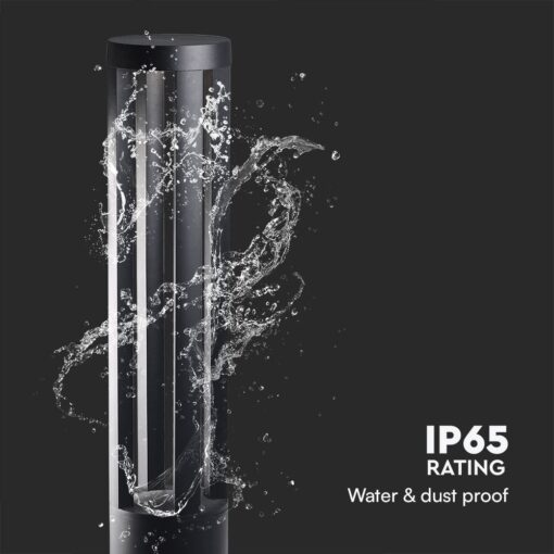 LED Επιδαπέδιο Φωτιστικό 10W V-TAC 80cm Αδιάβροχο IP65 Γκρι Θερμό 3000K – 218328