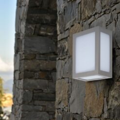LED Επιτοίχιο Φωτιστικό Εξωτερικού Χώρου Γκρι12W IP65 Θερμό  3000K V-TAC – 218337